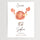 Custom Cancer minimalist crab poster for nursery decor with baby’s name and birth date