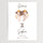 Personalized Gemini birth print in watercolor with baby name and date – modern nursery decor