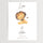 Personalized watercolor Leo birth print with name Adam and baby stats — nursery wall art