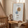Personalized Aquarius horoscope wall art with gold amphora and blue water, nursery decor