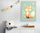 Fox wall art styled above a dresser in a child's bedroom nursery