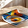 Poster abstrait cercles colorés - Vibrations douces façon Kandinsky — Vierge - poster-enroullé — passe-partout blanc