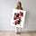 Poster Abstrait rouge et noir - Énergie graphique et moderne — Vierge - poster-femme-debout — passe-partout blanc