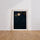 Poster & affiche paysage nocturne - Lune radieuse et cerisier fleuri — Vierge - living-room — passe-partout blanc