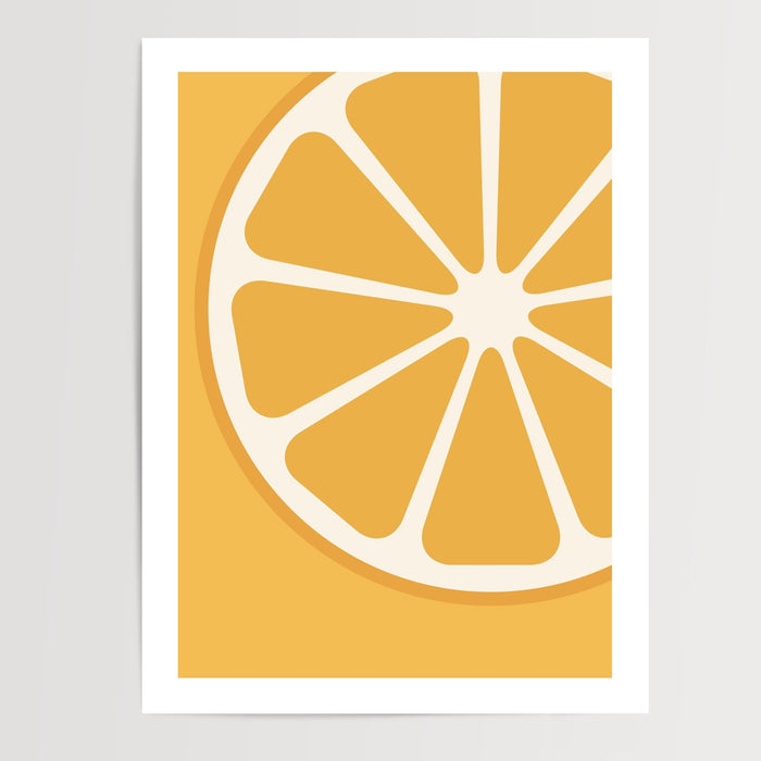Poster Agrumes - Fraîcheur acidulée et fruits gorgés de soleil — Vierge - poster-presentation-produit — passe-partout blanc