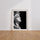 Poster Apollon - Portrait sculpté en noir et blanc — Vierge - living-room — passe-partout blanc