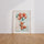 Poster Bébé renard - Douce envolée en ballons pastel — Vierge - living-room — passe-partout blanc
