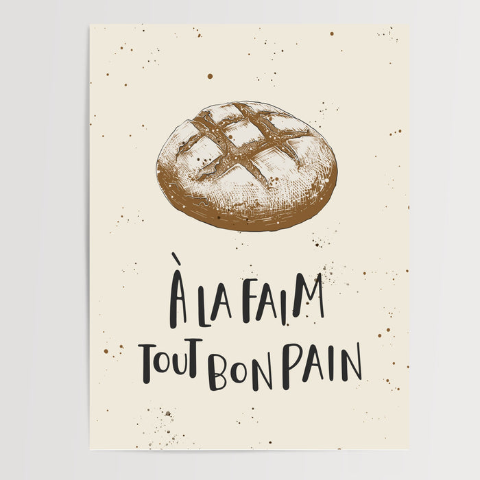 Poster Baguette rustique - Le bon pain à la française — Vierge - poster-presentation-produit