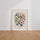 Poster Ballons cœur - Envolée tendre vers les rêves d'enfance — Vierge - living-room — passe-partout blanc