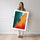 Poster Barque maritime - Calme entre deux eaux au coucher du soleil — Vierge - poster-femme-debout — passe-partout blanc