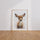Poster Biche - Douceur pastel pour une chambre de petite fille — Vierge - living-room — passe-partout blanc