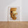 Poster Bouddha doré - Visage serein de l'éveil — Vierge - living-room — passe-partout blanc