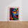 Poster Bouddha fleuri - La sérénité qui éclate de couleurs — Vierge - living-room — passe-partout blanc