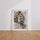 Poster Bouddha - Le calme d'un visage en pleine méditation — Vierge - living-room — passe-partout blanc