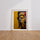 Poster Bouddha street art - Collages urbains et couleurs qui vibrent — Vierge - living-room — passe-partout blanc