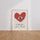 Poster Cœur Picasso - L'émotion racontée en formes cubistes — Vierge - living-room — passe-partout blanc