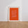 Poster Calligraphie arabe - Élégance moderne sur fond orange et rose — Vierge - living-room — passe-partout blanc