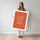 Poster Calligraphie arabe - Élégance moderne sur fond orange et rose — Vierge - poster-femme-debout — passe-partout blanc