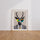 Poster Cerf pop art - Lunettes fantaisie et allure décalée — Vierge - living-room — passe-partout blanc