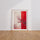 Poster Cerisier en hiver - Bourgeons rouges et brume japonaise — Vierge - living-room — passe-partout blanc