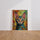 Poster Chaton coloré - Douce rêverie aux teintes éclatantes — Vierge - living-room