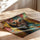 Poster Chaton coloré - Douce rêverie aux teintes éclatantes — Vierge - poster-enroullé