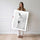 Poster Cheval blanc - Douceur et grâce d'un portrait apaisant — Vierge - poster-femme-debout — passe-partout blanc