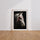 Poster Cheval blanc - Regard mystique et esprit guerrier — Vierge - living-room — passe-partout blanc