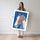 Poster Cheval graphique - Regard bleu et esprit de liberté — Vierge - poster-femme-debout — passe-partout blanc