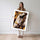 Poster Cheval royal - Noblesse dorée et regard fier — Vierge - poster-femme-debout — passe-partout blanc