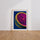Poster Citron pop art - Fuchsia électrique et bleu profond pour cuisine pétillante — Vierge - living-room — passe-partout blanc
