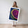 Poster Citron pop art - Fuchsia électrique et bleu profond pour cuisine pétillante — Vierge - poster-femme-debout — passe-partout blanc
