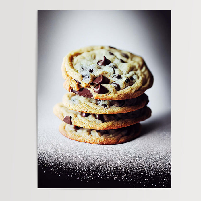 Poster Cookies au chocolat - Gourmandise moelleuse pour la cuisine — Vierge - poster-presentation-produit