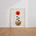 Poster Coquelicot rouge - Fleur éclatante dans un vase doré — Vierge - living-room — passe-partout blanc