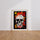 Poster Crâne urbain - L'attitude rebelle en couleurs — Vierge - living-room — passe-partout blanc