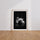 Poster Cygne - Grâce épurée en noir et blanc — Vierge - living-room — passe-partout blanc