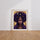 Poster Déesse noire et or - Beauté envoûtante aux reflets précieux — Vierge - living-room — passe-partout blanc