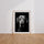 Poster Dalmatien - Portrait noir et blanc plein d'élégance — Vierge - living-room — passe-partout blanc