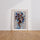 Poster Danseur amérindien - Rituel sacré et tourbillon de couleurs — Vierge - living-room — passe-partout blanc