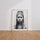 Poster Femme africaine - Portrait noir et blanc plein de caractère — Vierge - living-room — passe-partout blanc