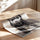 Poster Femme africaine - Portrait noir et blanc plein de caractère — Vierge - poster-enroullé — passe-partout blanc