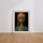 Poster Femme africaine - Un instant de prière et de paix — Vierge - living-room — passe-partout blanc