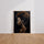 Poster Femme Afro - Profil majestueux et beauté noire lumineuse — Vierge - living-room