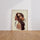 Poster Femme aux fleurs - Portrait romantique tout en douceur — Vierge - living-room