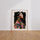 Poster Femme Kayan - Fierté ethnique en street art doré et urbain — Vierge - living-room — passe-partout blanc