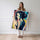Poster Femme sensuelle - Silhouette féminine en couleurs vives — Vierge - poster-femme-debout