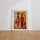Poster Femmes africaines - Marche colorée sous un soleil chaleureux — Vierge - living-room — passe-partout blanc