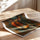 Poster Femmes africaines - Trois silhouettes sous la pluie multicolore — Vierge - poster-enroullé — passe-partout blanc