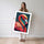 Poster Flamant rose - Éclat pop art et couleurs d'été — Vierge - poster-femme-debout — passe-partout blanc