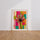 Poster Fleur multicolore - Un éclat de joie et de liberté — Vierge - living-room — passe-partout blanc